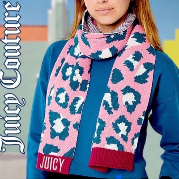 Juicy Couture Accessories - Juicy couture animal print scarf NWT